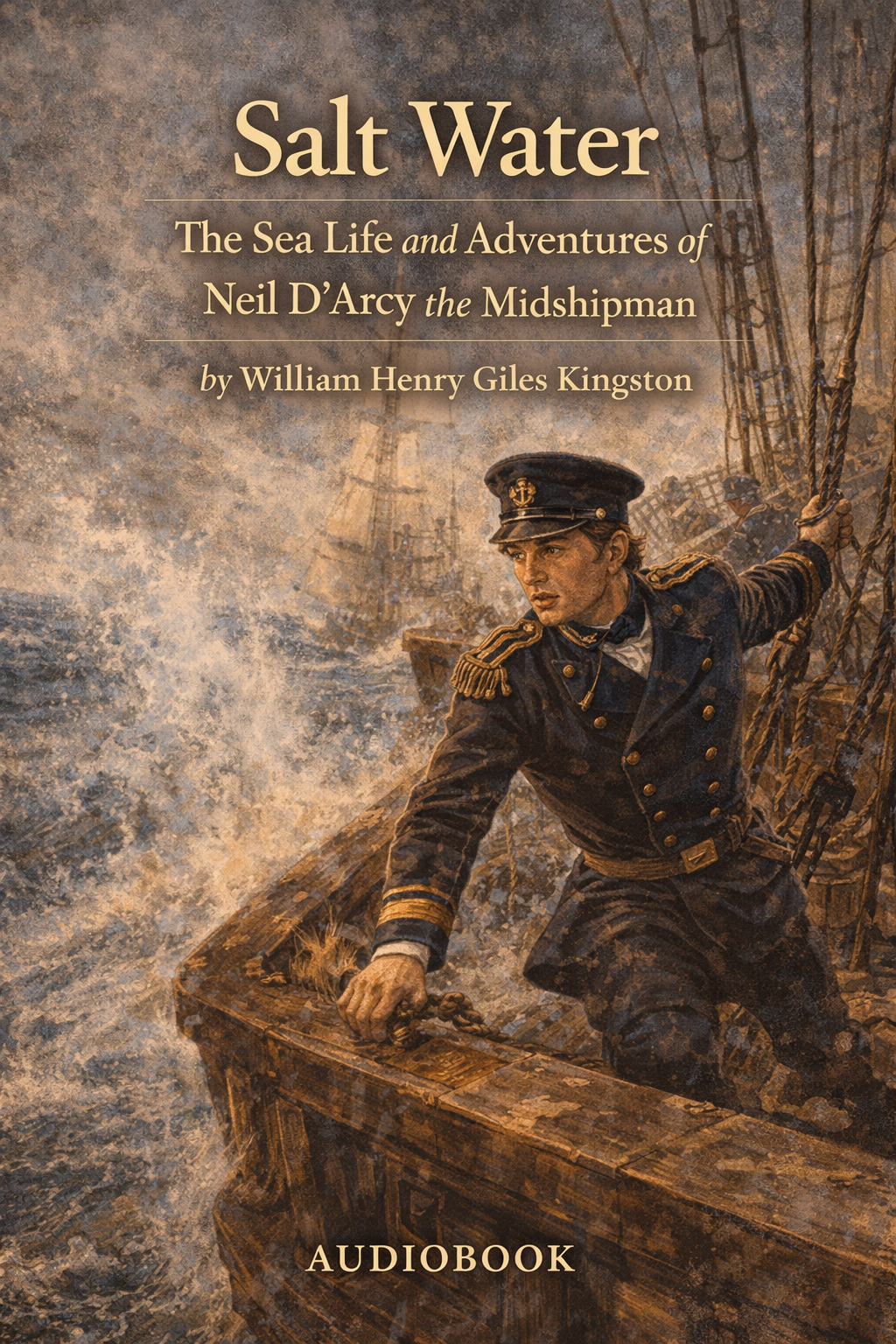 Salt Water - The Sea Life and Adventures of Neil D'Arcy the Midshipman by William Henry Giles Kingston AUDIOBOOK