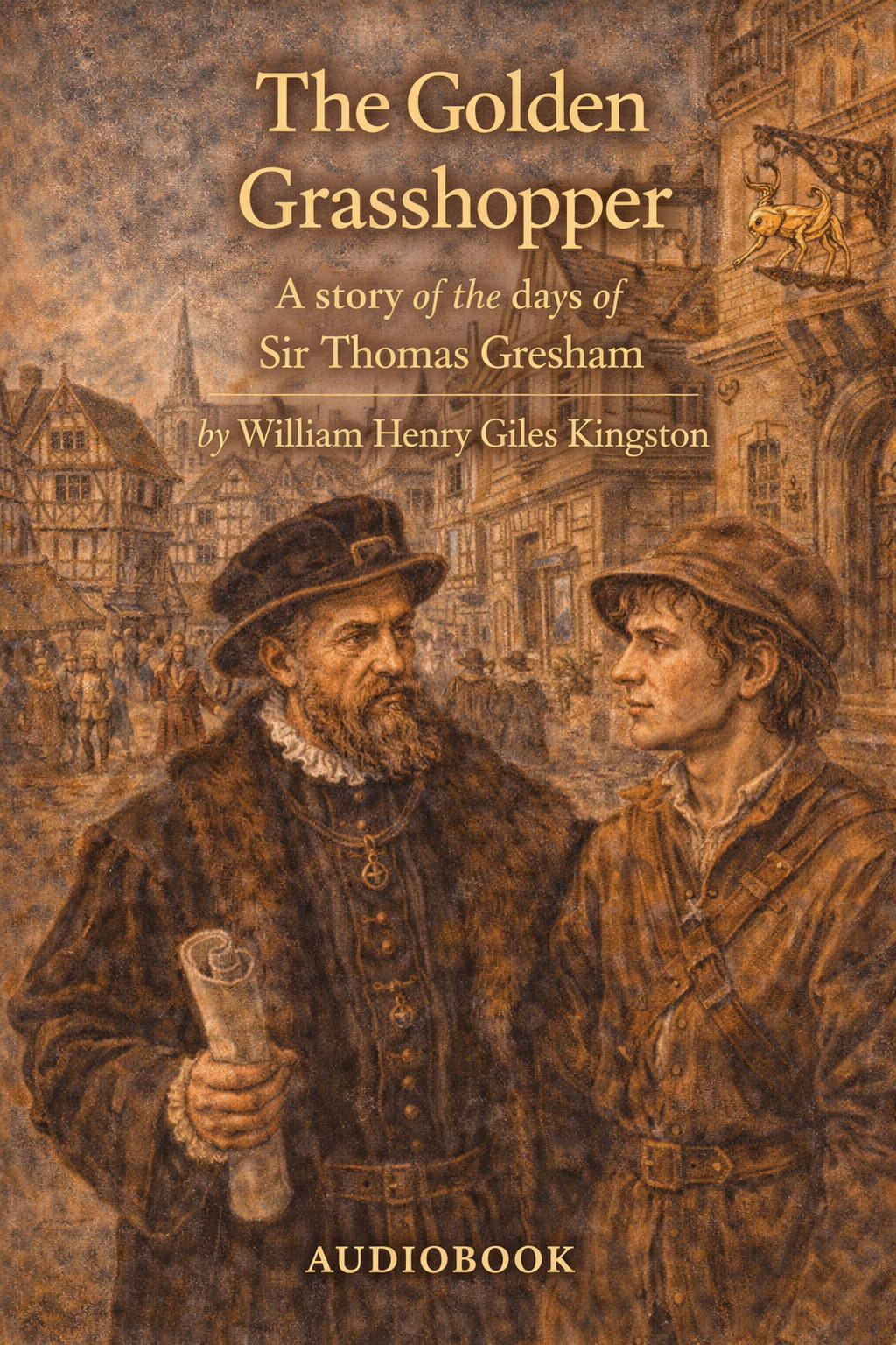The Golden Grasshopper - A story of the days of Sir Thomas Gresham by William Henry Giles Kingston AUDIOBOOK