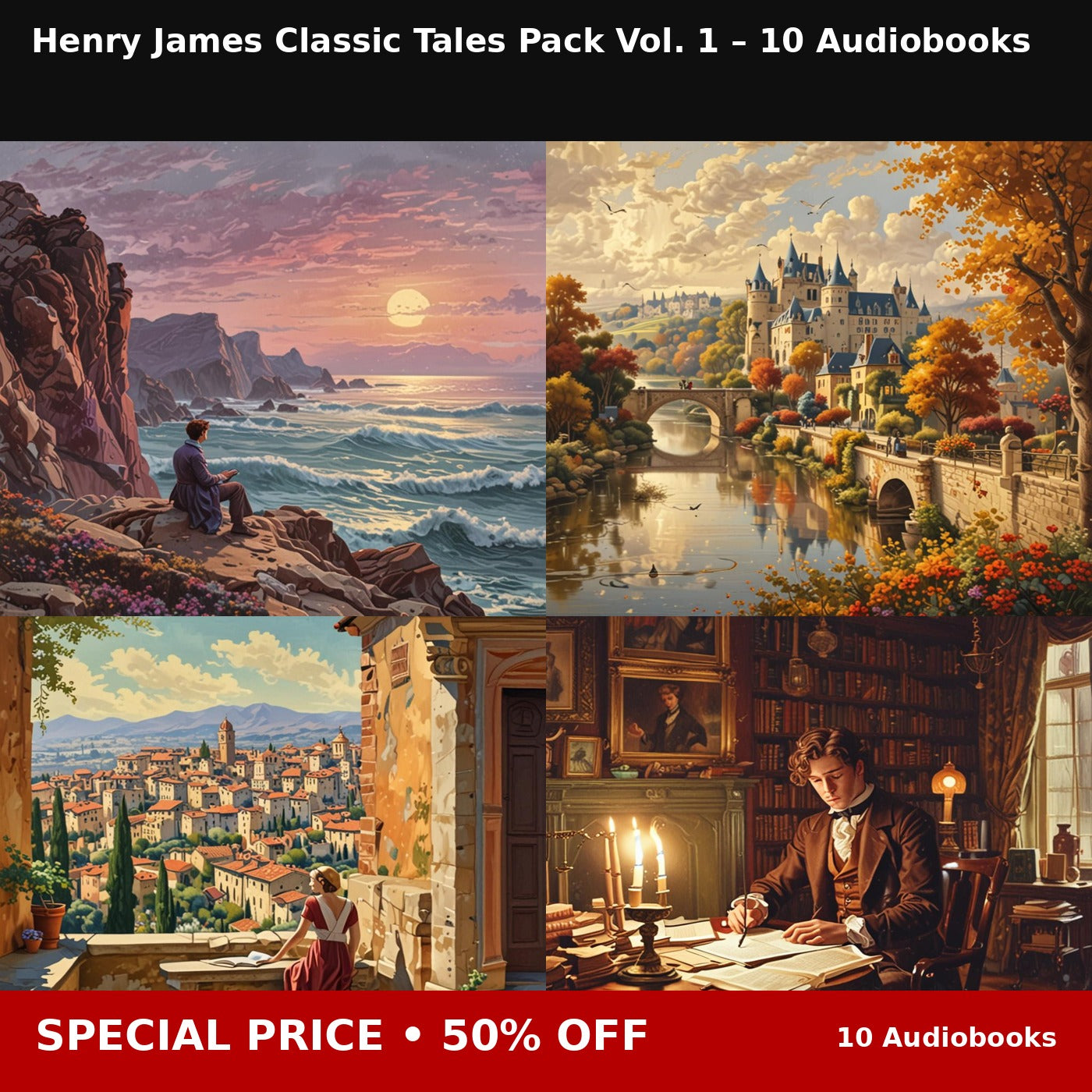 Henry James Classic Tales Pack Vol. 1 – 10 Audiobooks