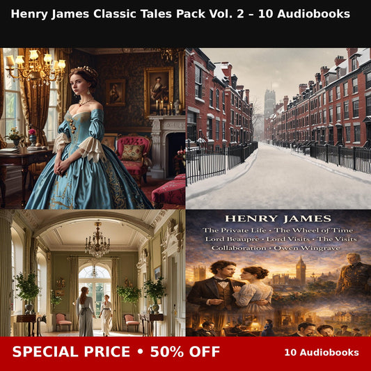 Henry James Classic Tales Pack Vol. 2 – 10 Audiobooks
